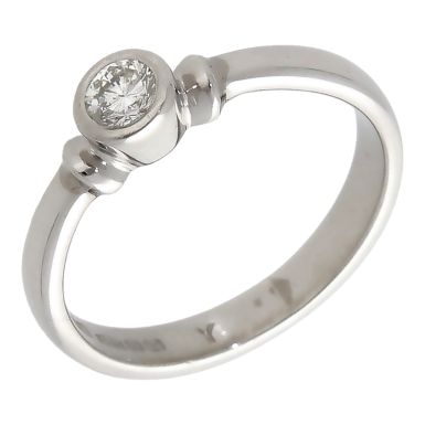 Pre-Owned Platinum 0.20ct Diamond Solitaire Ring