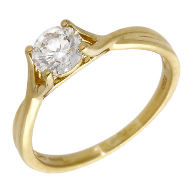 Pre-Owned 18ct Gold 0.80ct Lab Grown Diamond Solitaire Ring
