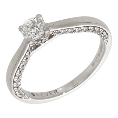 Pre-Owned Platinum 0.40ct Diamond Solitaire Ring