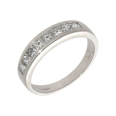 Pre-Owned 9ct Gold 0.75ct Princess Cut Diamond Eternity Ring