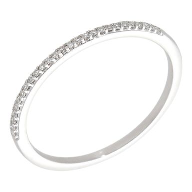 Pre-Owned 9ct White Gold Diamond Half Eternity Ring