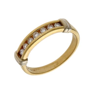 Pre-Owned 14ct Gold 0.25ct Diamond Half Eternity Ring