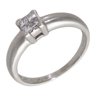Pre-Owned Platinum 0.20ct Princess Cut Diamond 4 Stone Ring