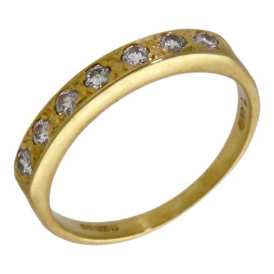 Pre-Owned 18ct Yellow Gold 0.33ct Diamond Half Eternity Ring