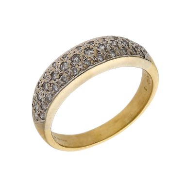 Pre-Owned 18ct Yellow Gold Diamond Band Dress Ring