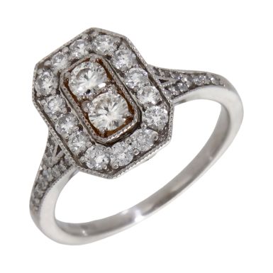 Pre-Owned Jenny Packham 18ct Gold 0.90ct Diamond Cluster Ring