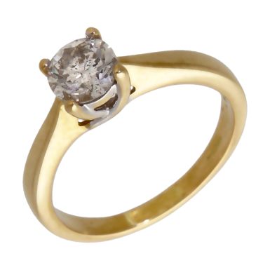 Pre-Owned 18ct Yellow Gold 0.90ct Diamond Solitaire Ring