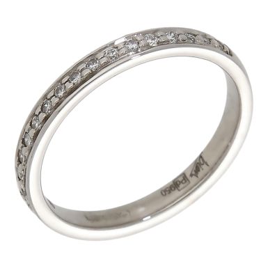 Pre-Owned Palladium Diamond Set Half Eternity Ring