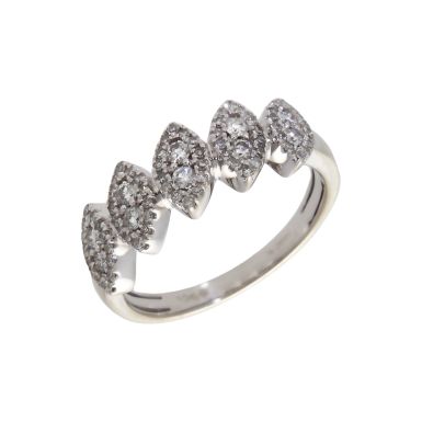 Pre-Owned 9ct White Gold 0.50ct Diamond Fancy Dress Ring