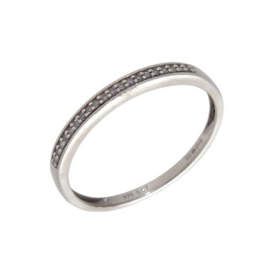 Pre-Owned 9ct White Gold 0.07ct Diamond Half Eternity Ring