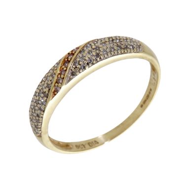 Pre-Owned 9ct Yellow Gold 0.26ct Diamond Set Dress Ring