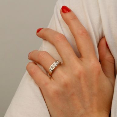 Pre-Owned 18ct Yellow & White Gold 0.70ct Diamond Eternity Ring