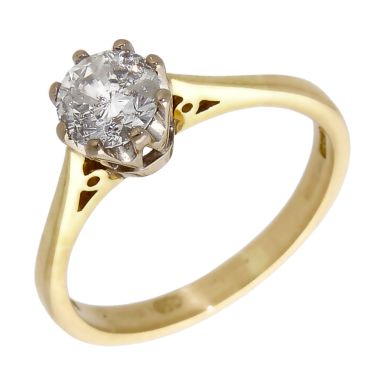 Pre-Owned 18ct Yellow Gold 0.64ct Diamond Solitaire Ring