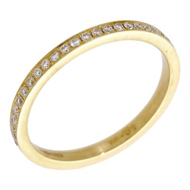 Pre-Owned 18ct Yellow Gold 0.31ct Diamond Half Eternity Ring