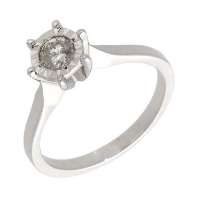 Pre-Owned 9ct White Gold 0.25ct Diamond Solitaire Ring