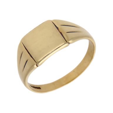 Pre-Owned 9ct Yellow Gold Signet Ring