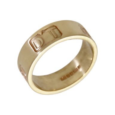 Pre-Owned 9ct Yellow Gold 1998 Hallmarked 7mm Wide Band Ring