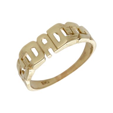 Pre-Owned 9ct Yellow Gold Dad Ring