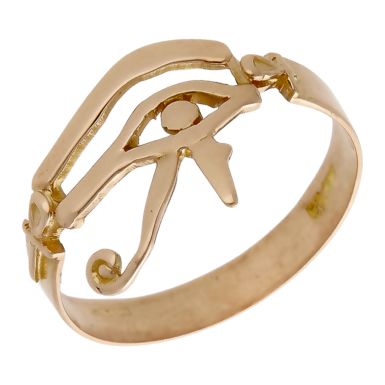 Pre-Owned 18ct Rose Gold Egyptian Eye Ring