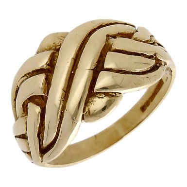 Pre-Owned 9ct Yellow Gold Puzzle Style Ring