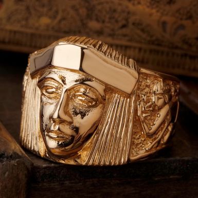 Pre-Owned Vintage 1986 9ct Yellow Gold Tutankhamun Ring