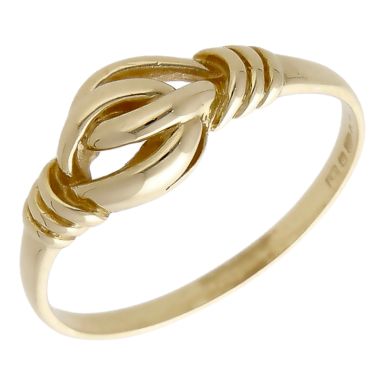 Pre-Owned 9ct Yellow Gold Infinity Linked Dress Ring