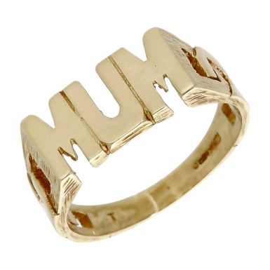Pre-Owned 9ct Yellow Gold Mum Dress Ring