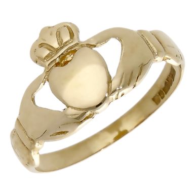 Pre-Owned 9ct Yellow Gold Claddagh Ring