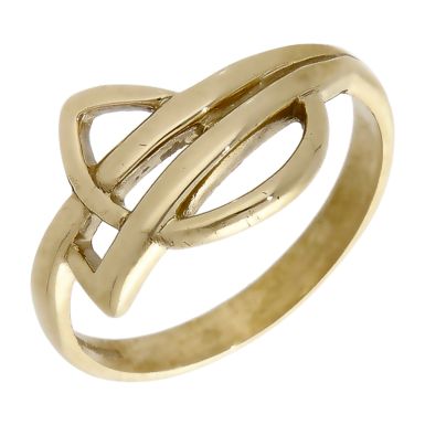 Pre-Owned 9ct Yellow Gold Fancy Cutout Dress Ring