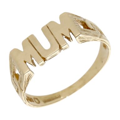 Pre-Owned 9ct Yellow Gold Mum Dress Ring