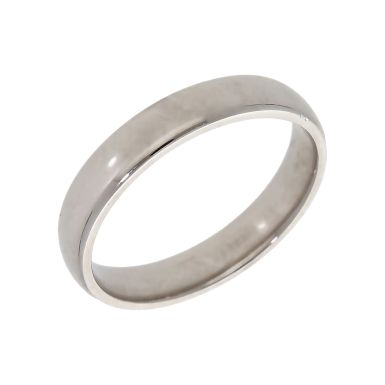Pre-Owned 9ct White Gold 4mm Wedding Band Ring