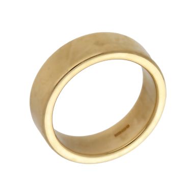 Pre-Owned 9ct Yellow Gold 7mm Flat Wedding Band Ring
