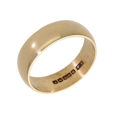 Pre-Owned 9ct Yellow Gold 5mm Wedding Band Ring