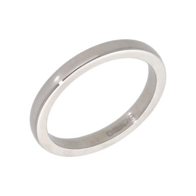 Pre-Owned 18ct White Gold 2mm Wedding Band Ring