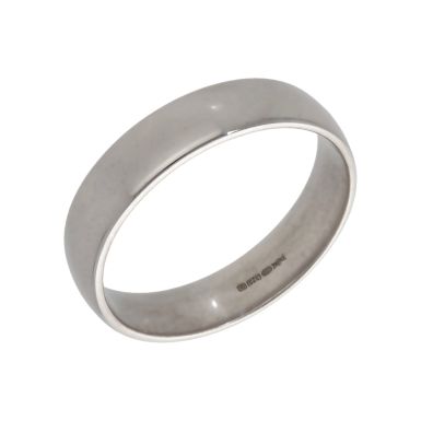 Pre-Owned 9ct White Gold 5mm Wedding Band Ring