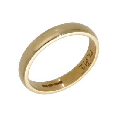 Pre-Owned 9ct Yellow Gold 3mm Wedding Band Ring