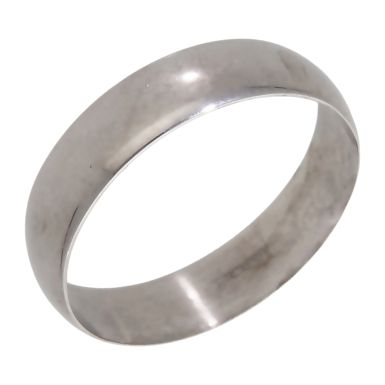 Pre-Owned 9ct White Gold 5mm Wedding Band Ring