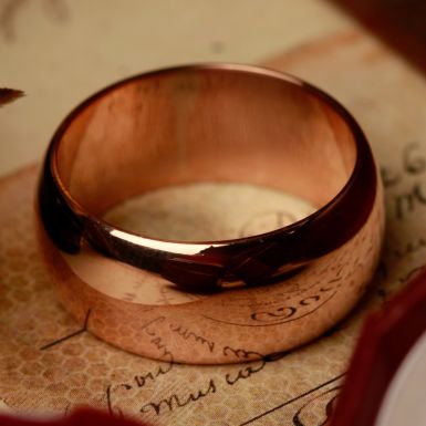 Pre-Owned Vintage 1942 9ct Rose Gold 10mm Wedding Ring