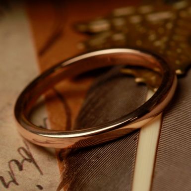 Pre-Owned Vintage 1961 9ct Yellow Gold 2mm Wedding Ring