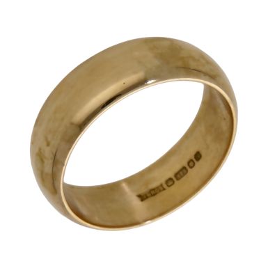 Pre-Owned 9ct Yellow Gold 7mm Wedding Band Ring