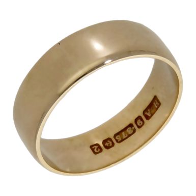 Pre-Owned 9ct Yellow Gold 5mm Wedding Band Ring