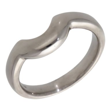 Pre-Owned 18ct White Gold U-Shaped Band Ring