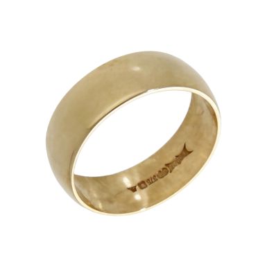 Pre-Owned 9ct Yellow Gold 6mm Wedding Band Ring