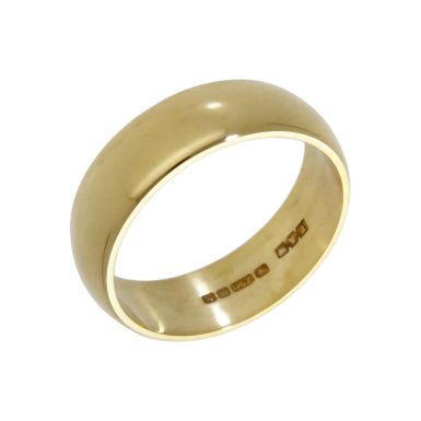 Pre-Owned 18ct Yellow Gold 6mm Wedding Band Ring