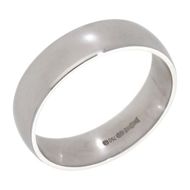 Pre-Owned 18ct White Gold 5.5mm Wedding Band Ring