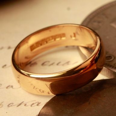 Pre-Owned Vintage 1960 22ct Gold 5mm Wedding Ring