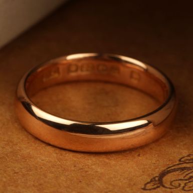 Pre-Owned Vintage 1924 22ct Gold 4mm Wedding Ring