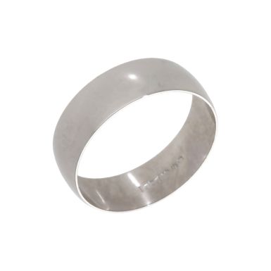 Pre-Owned 9ct White Gold 6mm Wedding Band Ring