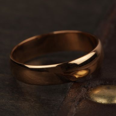 Pre-Owned Vintage 1924 22ct Gold 4mm Wedding Ring
