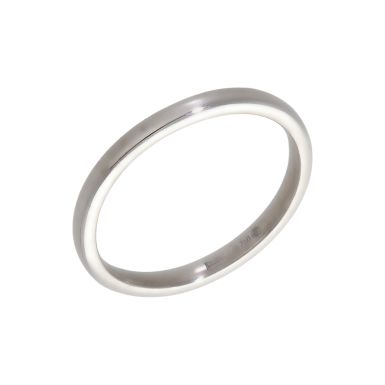 Pre-Owned 18ct White Gold 2mm Wedding Band Ring